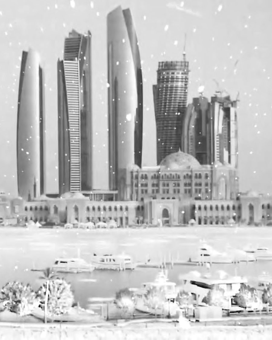 Snow in Abu Dhabi VFX project